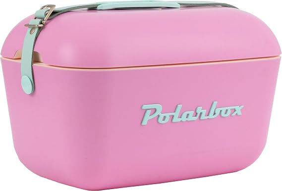 Polarbox 20L Cool box, Ice Box, Large Cool Box, For Picnics, Beach, Camping, Garden, Cool Storage Box - Bubblegum Pink Cyan Pop