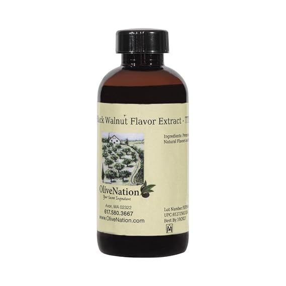 OliveNation Black Walnut Flavor Extract TTB, PG Free - 8 fl oz