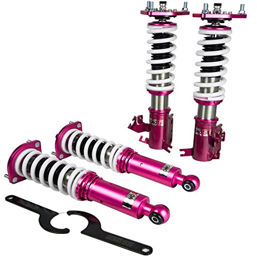 Godspeed MSS0720-A MonoSS Coilovers Lowering Kit, Ride Height And Damping Adjustable, compatible with Nissan Maxima A33 2000-03