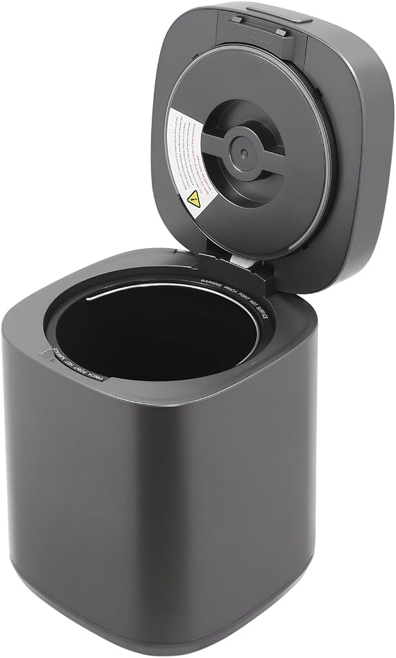 Electric Kitchen Composting Machine 3 Working Modes Countertop 2.5L Smart Compost Bin Pre-Compost Dry Compost Fertilizer Maker for Apartment Home Indoor Black
