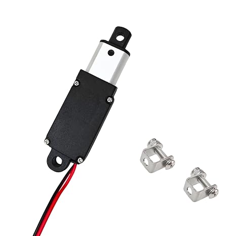 JQDML 12V Mini Linear Actuator 0.4 Inch Stroke, 7.2lbs/32N IP54 Waterproof