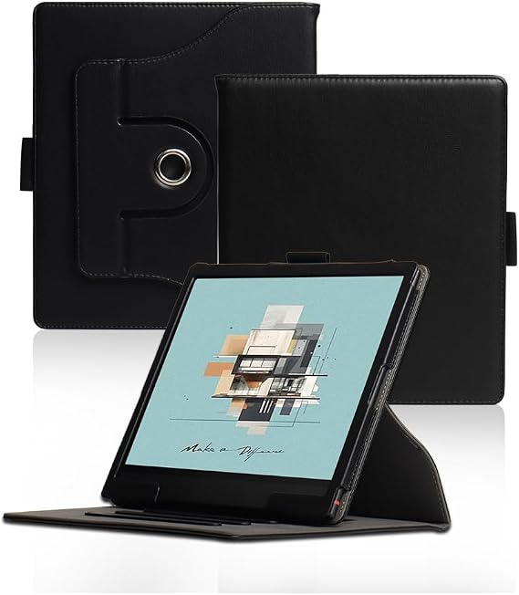 Case Compatible with Fro Rotating Horizontal and Vertical Screen Support Business Onyx Boox Note Air 3C 3 C Phone 10.3-inch e-Book Soft Bottom with Pen Holder, Suitable for Note Air 2 Plus