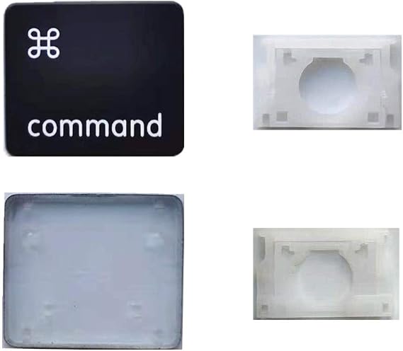 Replacement Individual AP08 Type Right Command Key Cap and Hinges for MacBook Pro Model A1425 A1502 A1398 for MacBook Air Model A1369/A1466 Keyboard Right Command Keycaps
