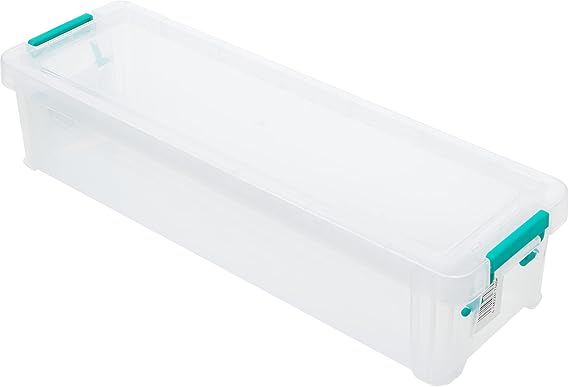 2.2 Litre Storage Box with lid W370xD110xH80mm Clear