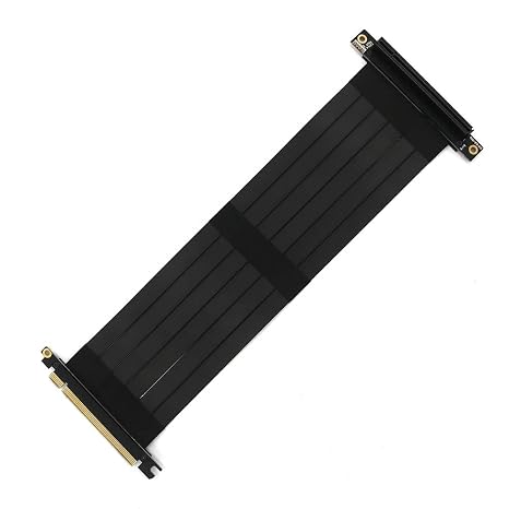 PCI-E Riser PCI-E x16 Extension Cable Pcie Extension Cable Extension Port Adapter (20cm 90 Degree)-Upgrade Version