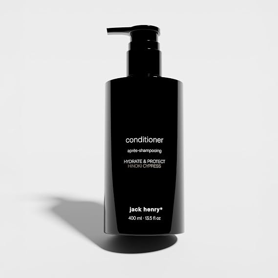 Jack Henry Conditioner, Ultra-Hydrating, Lightweight Formula with Aloe Vera and Radish Oil, All Hair Types, Boosts Volume, Smoothness & Scalp Health, Sulfate-Free, Silicone-Free, Vegan, 13.5 oz