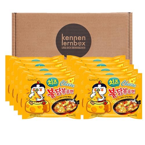 Kennenlernbox 10 Buldak Samyang Hot Chicken Ramen 2 x Pack of 5 Buldak Cheese