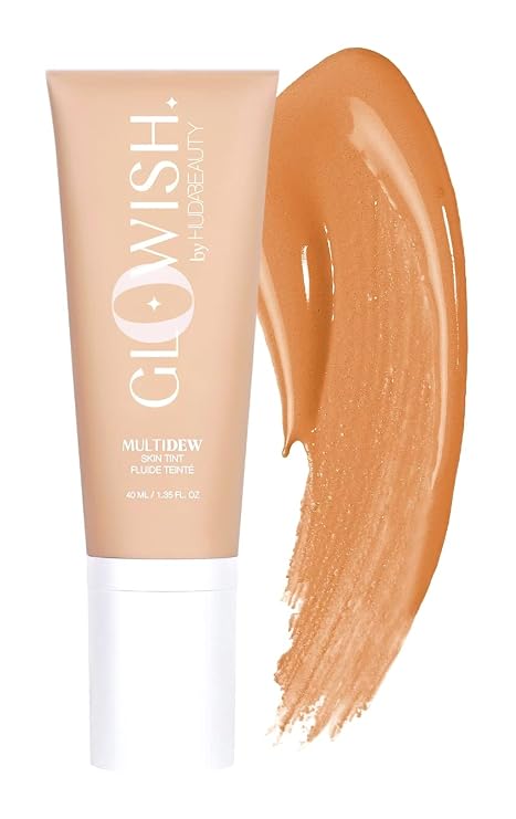 HUDA BEAUTY GloWish Multidew Vegan Skin Tint Foundation 04 Light Medium