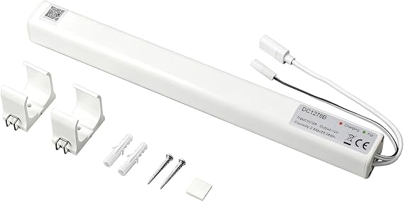 Rollerhouse 12V 2600mAh Li-ion Rechargeable Pack for Cordless Window Blinds & Shades USB Charging Port, 2-Pin JST Connector Compatible with Motorized Blinds, Fast Charging, Long-Lasting Power