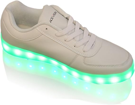 LED Flashing Sports Shoes Christmas Halloween Valentine's Day Birthday Gift (US8.5 for Men)