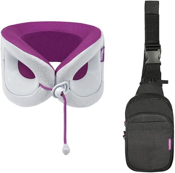 Cabeau On-The-Go-Sling Pack x Evolution X Bundle - Black, Amethyst