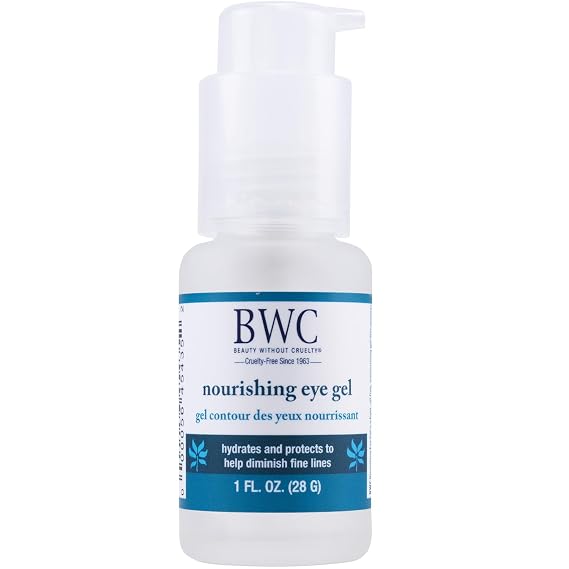 Beauty Without Cruelty Under Eye Gel Nourishing Botanical Blend with Aloe Vera, Cucumber, Green Tea, Hyaluronic Acid + Cotton Round