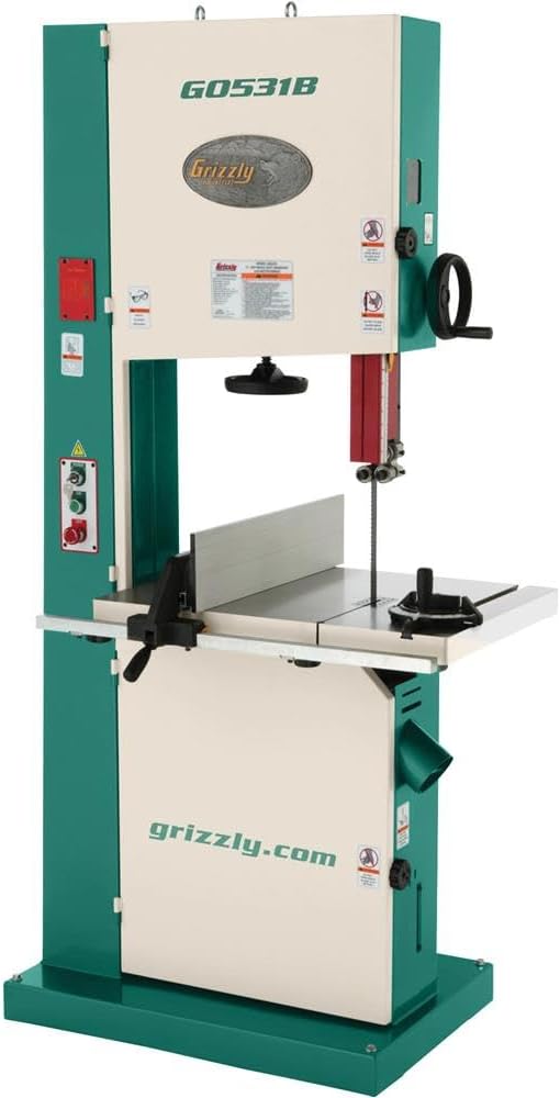 Grizzly Industrial G0531B - 21" 5 HP Industrial Bandsaw w/Brake