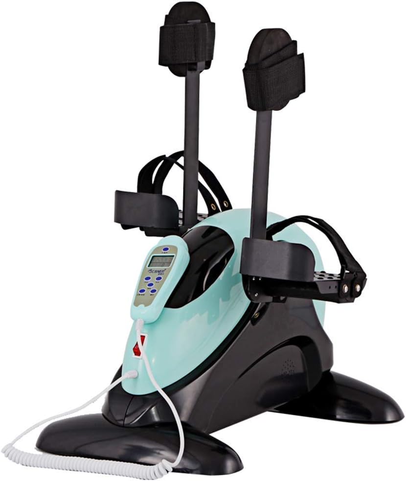 Under Desk Electric Mini Exercise Bike Pedal Exerciser Oval Bike Arm and Leg Cycle Exercise Bike Cycling Trainer with LCD Display No Resistance