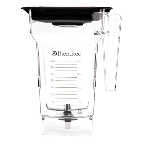 75-oz FourSide Jar w/ Black Hard Lid & 3" Wingtip Blade - Tritan, Clear