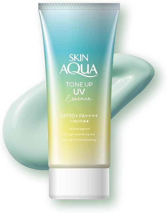 Skin Aqua Tone Up UV Essence Mint Green, 2.8 oz 80 g Increased Transparency, Color Control, UV Sunscreen, SPF 50+ PA++++ Makeup Foundation