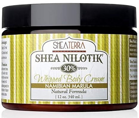 Shea Terra Shea Nilotik Whipped Body Cream - Namibian Marula - 12 Ounce