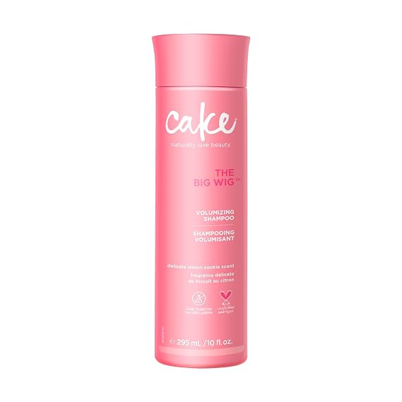 Cake Beauty The Big Big Deal Thickening Volume Shampoo, 10 Ounces | Weightless, Cleansing & Nourishing - Aloe Vera Rice & Soy Protein - Lemon Cookie Scent - Vegan, Sulfate Free - 10 Fl Oz