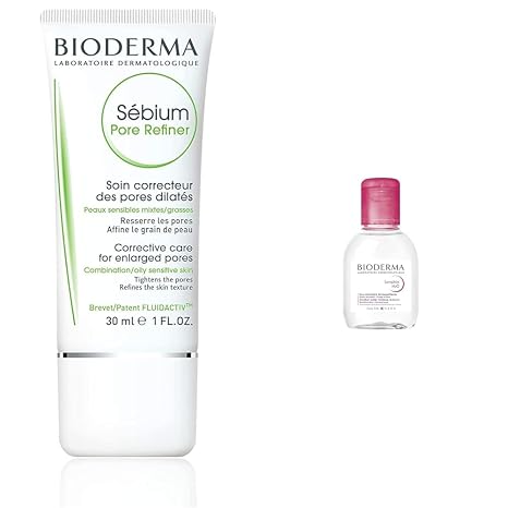 Bioderma Sebium Pore Refiner Cream,Pore Minimizer for Face,Makeup Primer for Oily and Acne-Prone Skin