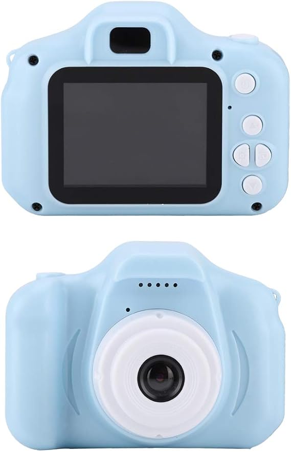 Kid Camcorder, 1080P Mini Toy Camera Digital Gift One-Button for Photo Taking for Video Recording(Blue, 12)