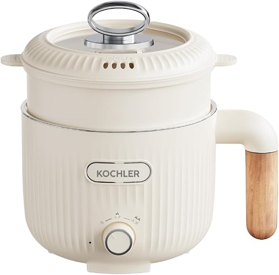 Kochler Çok Amaçlı Elektrikli Tencere | 600W | 1.6L | Buharlı ve Yağda Pişirme Özellikli -JJ18B-1