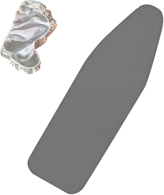 54x15 in/138x38 cm Replacement Ironing Board Cover, Scorch and Stain Resistant Iron Board Cover with Padding, Protective Scorch Mesh Cloth(Black)