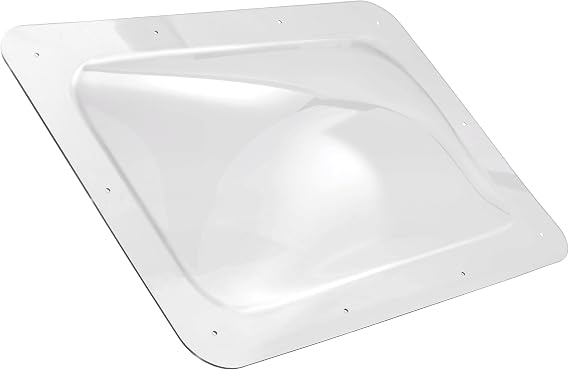 Hike Crew RV Skylight | Universal Skylight Window Replacement Cover for Exterior Camper Roof | Durable Polycarbonate Dome, Weather, UV & Impact Resistant | 18 x 26 Fits Most RV Openings, Clear