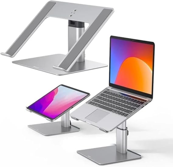 Adjustable Laptop Stand for Desk Laptop Stand with Elevator 10-17.3 Inch Height Adjustable Coffee Table Macbook