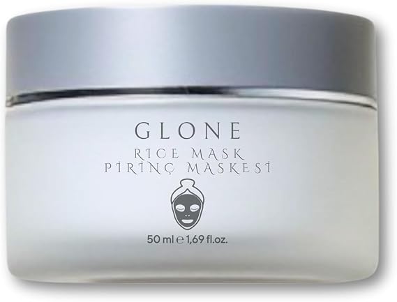 GLONE Illuminating Rice Mask, 50ml - Pore Purifying and Anti-Stain, AHA & Clay, Porcelain Skin Effect