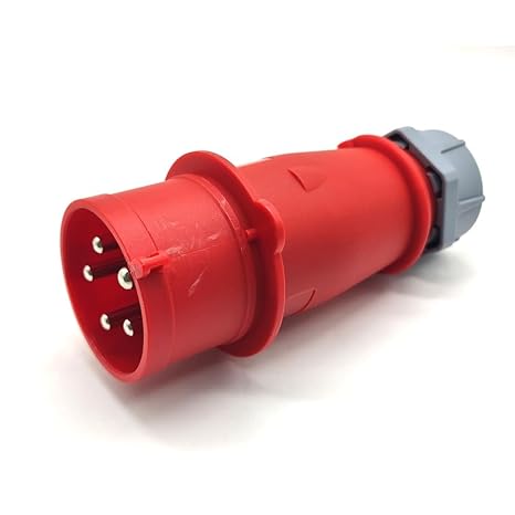 Waterproof Industrial CEE Connector Plug 5Pin 32A 400V 3P+E+N IP44