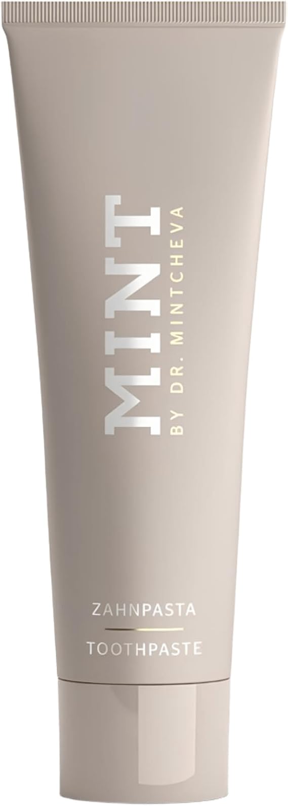 Mint Toothpaste Without Fluoride - Vegan and Without microplastic - Cleans Particularly Thoroughly and Protects reliably - Unique Ultrapolish Technology MPT1 - By Dr. Mintcheva | 2.78 oz