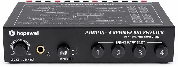 2 in 4 out Speaker Selector Switch