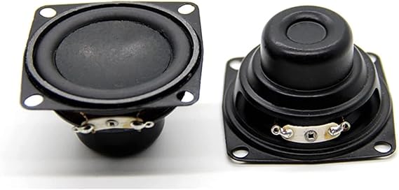 2PCS 2 Inch 4Ohm 10W Subwoofer Multimedia W Fixed Hole Home Audio Sound Speaker DIY 53mm Deep Bass Magnetic Loudspeaker (Size : 2pcs)
