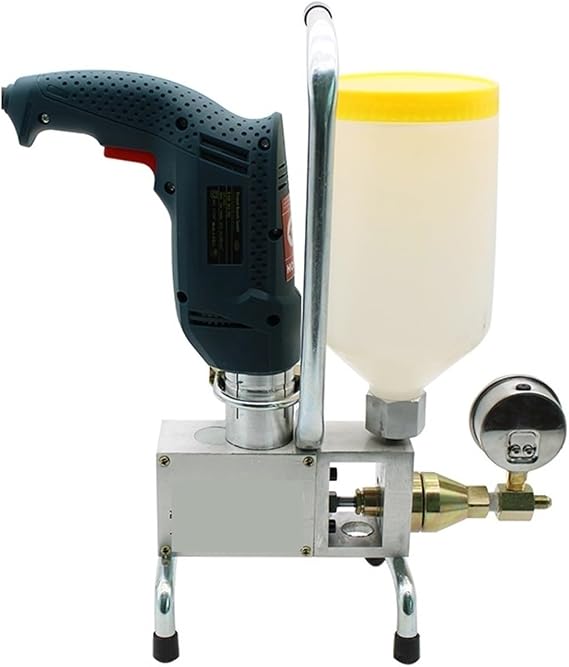 High Pressure Waterproof Grouting Machine 910W Injection Pump Epoxy/Polyurethane Liquid Leakage Tool for DIY Use