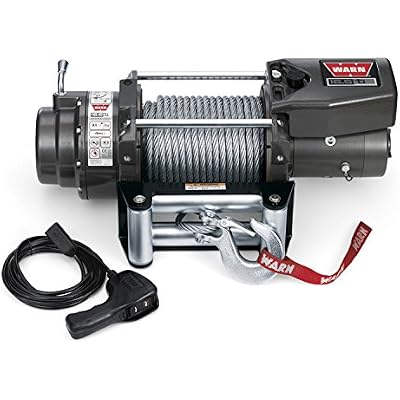 WARN 68801 16.5ti Series Electric 12V Heavyweight Thermometric Winch with Steel Cable Wire Rope: 716 Diameter x 90 Length, 8.25 Ton 16,500 lb Pulling Capacity