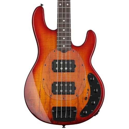 StingRay HH RAY34HH Spalted Maple in Blood Orange Burst
