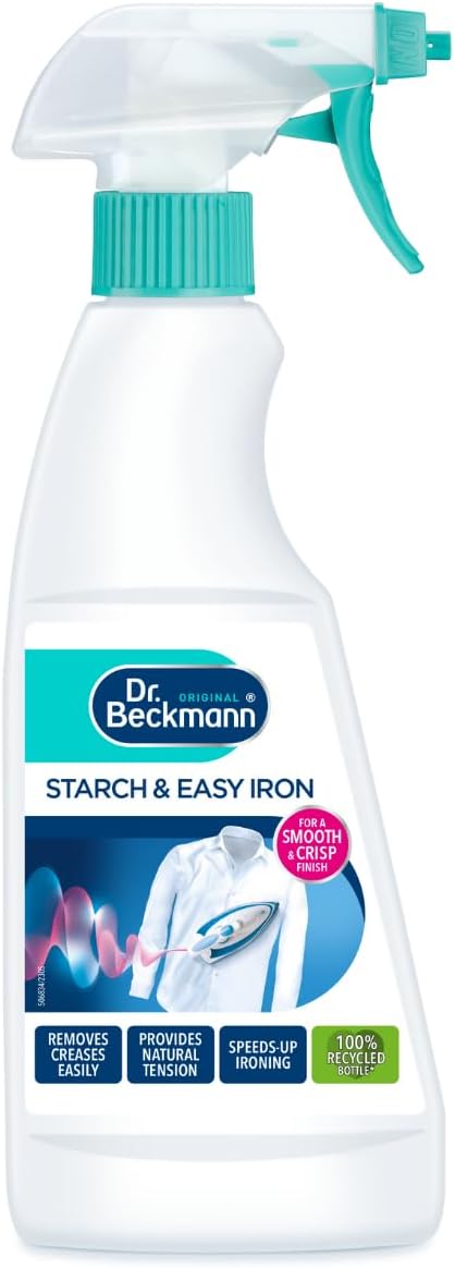 Dr. Beckmann Starch & Easy Iron Spray, For Smooth, Crisp Finish, 500ml