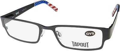 TAPOUT Tapmo101 Eyeglass FrameEyewear Ametican Flag Pattern Patriotic Design