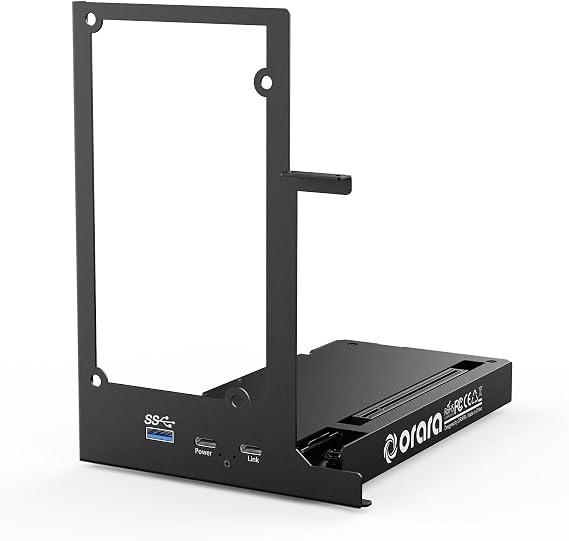 External GPU Dock Station, Mini eGPU Enclosure Thunderbolt 3/4, USB4 40Gbps Graphics Card Dock Support, NVIDIA/AMD PCIe, PD85W, Daisy Chain, DC/ATX/SFX/FLEX Support ORA-GDS-01