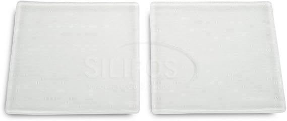 Silipos 15505 Pressure Sensitive Gel Square [Pack of 2] - 4 x 4 in. Silicone Free, Hypoallergenic Adhesive Cushion Strip. Foot Health