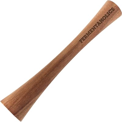 Fermentaholics Fermentation Tamper Tool, Make Sauerkraut At Home | Perfect Tool For Fermented Cabbage & Any Fermented Vegetables | DIY Fermented Sauerkraut | Acacia
