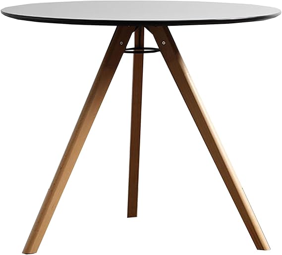 JATIBOSH 35.4" Small Round Dining Table for 2,Space-Saving Kitchen Dinner Table Rustic Dining Table Mid Century Kitchen Table
