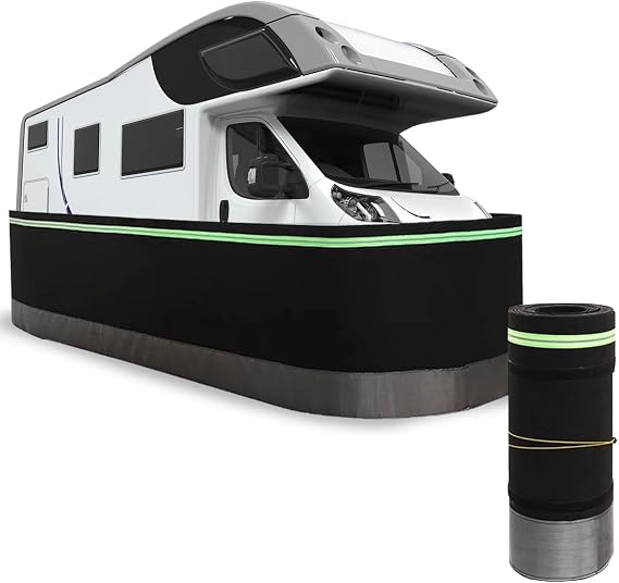 RV Skirting for Winter,Camper Skirt Insulated Windproof,65.6x2.6Ft