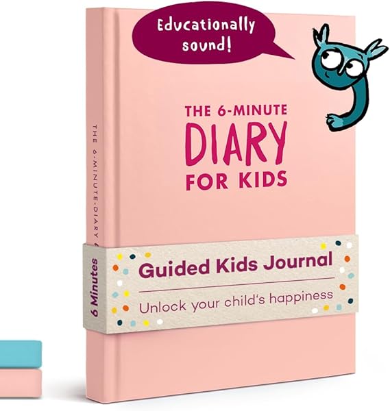 6-Minute Kids Diary Kids Journal 612 to Develop a Happy Self, Mindfulness and Positive Habits Gratitude Journal for Girls & Boys