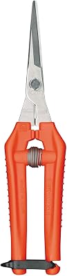 CHIKAMASA TP-530S Professional gardening shearsscissors for harvesting vegetables, fruit, trimming plants and excellent for small stem-thinning inside closed spaces.