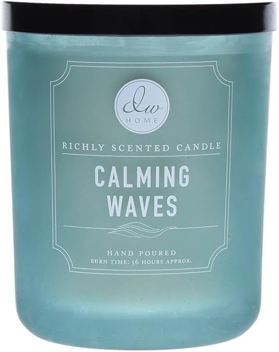 DW Home Decoware Richly Scented Candle Large Double wick 15oz --- Calming Waves