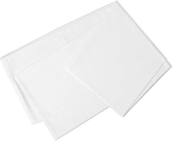 Breathable Cotton Body Pillow Cover 600 Thread Count, Hotel Soft Body Pillow Pillowcase, 100% Cotton Long Pillow Case Cover, 21x54 Inch, Unbleached White