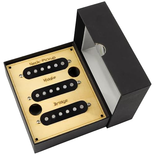 Single Coil Pickup Alnico 5 NeckMiddleBridge Pickups for Strat Electric Guitar Replacement Part Black