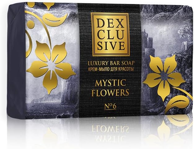 DEXCLUSIVE Mystic Flower Doğal Banyo Sabunu 150 gr -%100 Bitkisel Yağlı, Kremsi ve Gliserinli Parfümlü Vücut Temizleyici