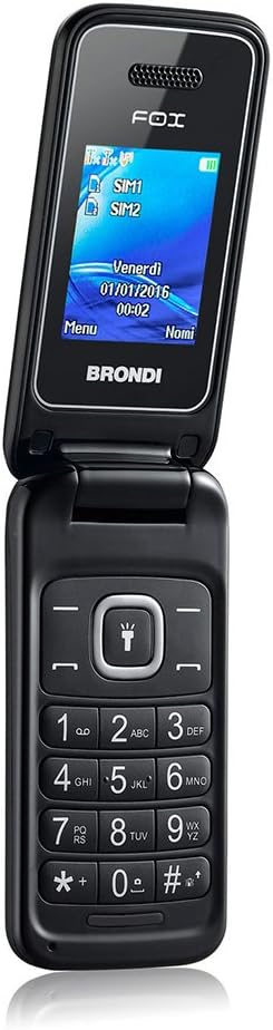 Brondi Fox 1.77&amp;#34; 74g Black - mobile phones 128 x 160 pixels, MicroSD TransFlash, Dual SIM, GSM, 3.5 mm, WAV